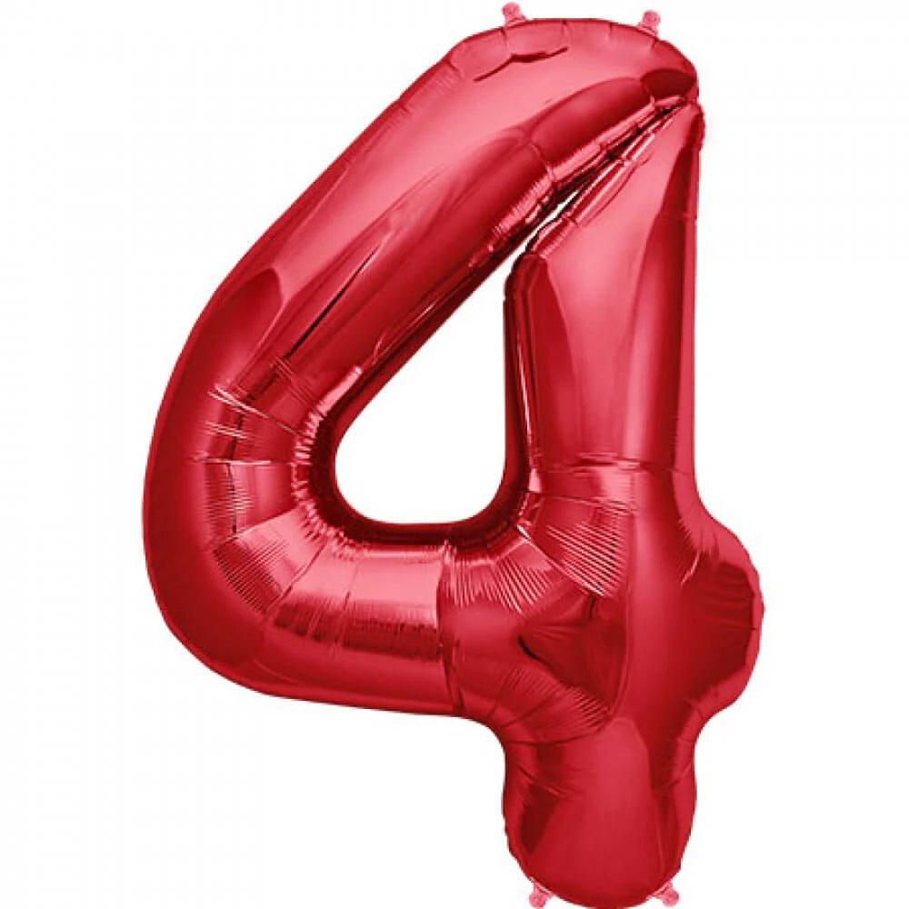 Double Digit Red 40” Number Balloon Bouquet - Image 4