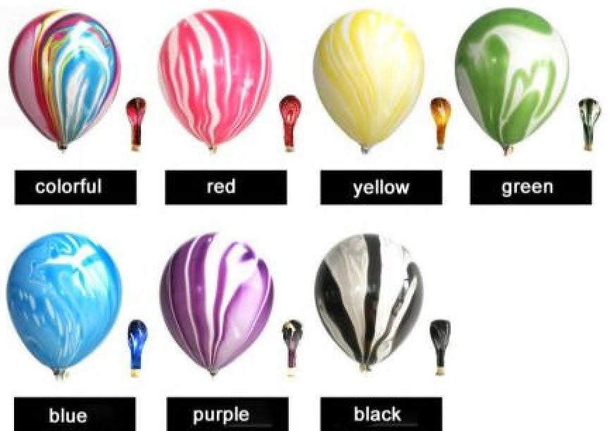 Marble 12 Inch Latex Balloon