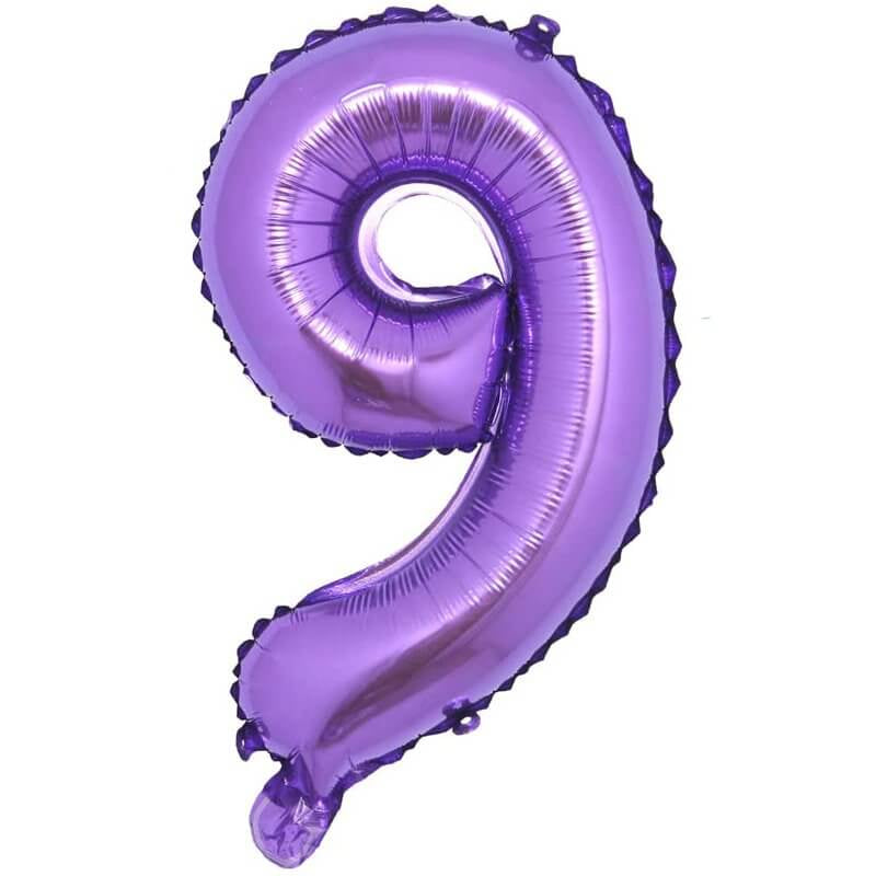 Double Digit Purple 40” Number Balloon Bouquet - Image 9