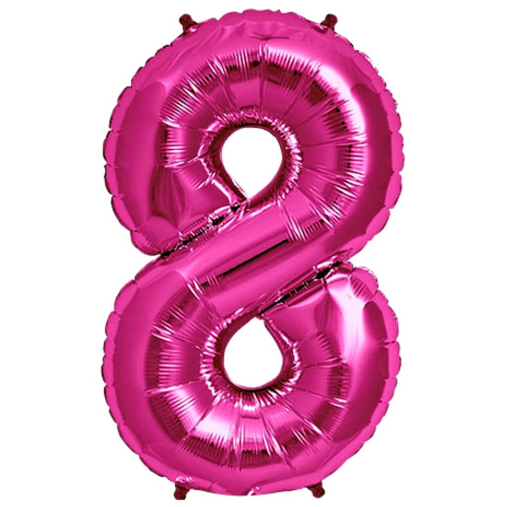 Double Digit Hot Pink 40” Number Balloon Display - Image 9