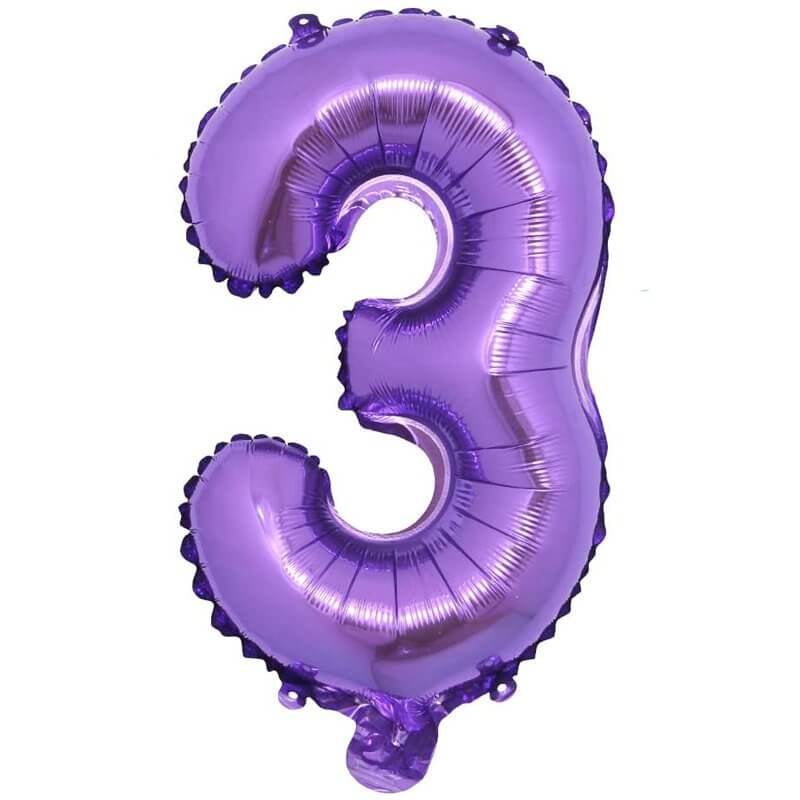 Double Digit Purple 40” Number Balloon Bouquet - Image 3