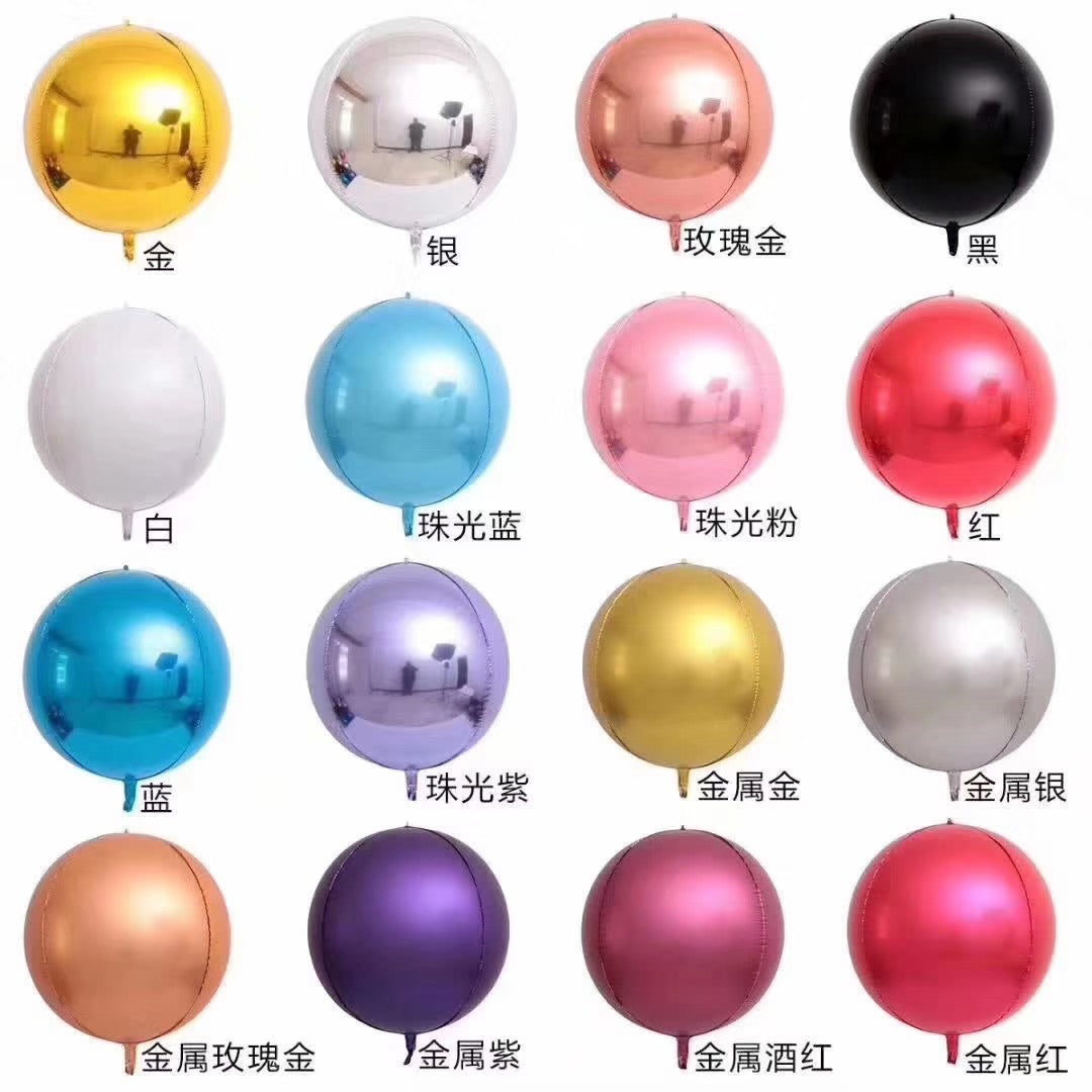 3D Glossy Ball Foil Balloon 22 Inches