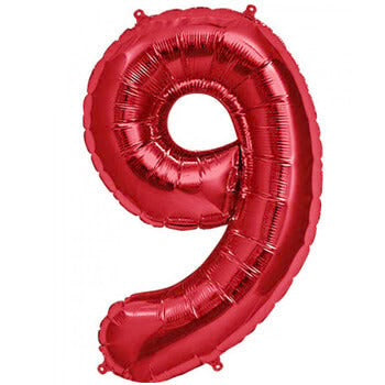Double Digit Red 40” Number Balloon Bouquet - Image 8