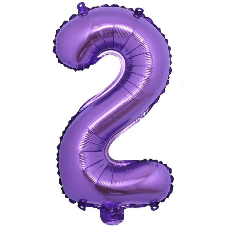 Double Digit Purple 40” Number Balloon Bouquet - Image 2