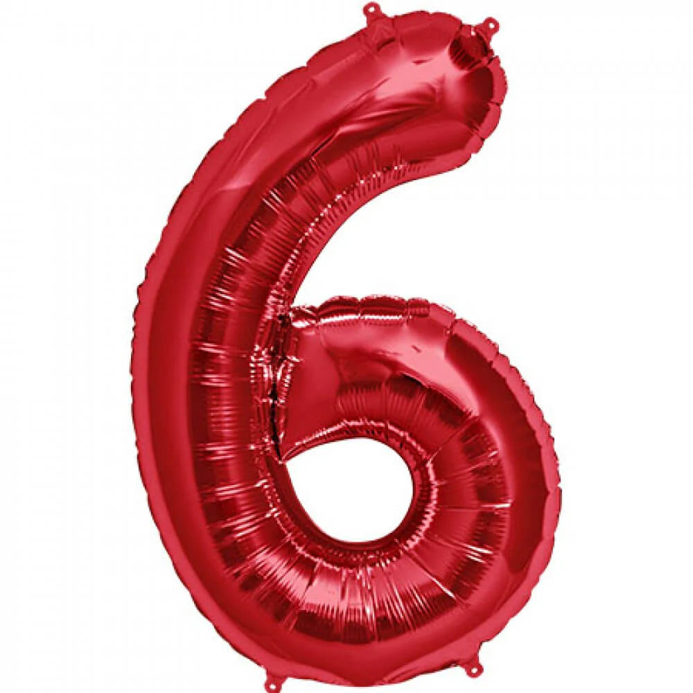 Double Digit Red 40” Number Balloon Bouquet - Image 5