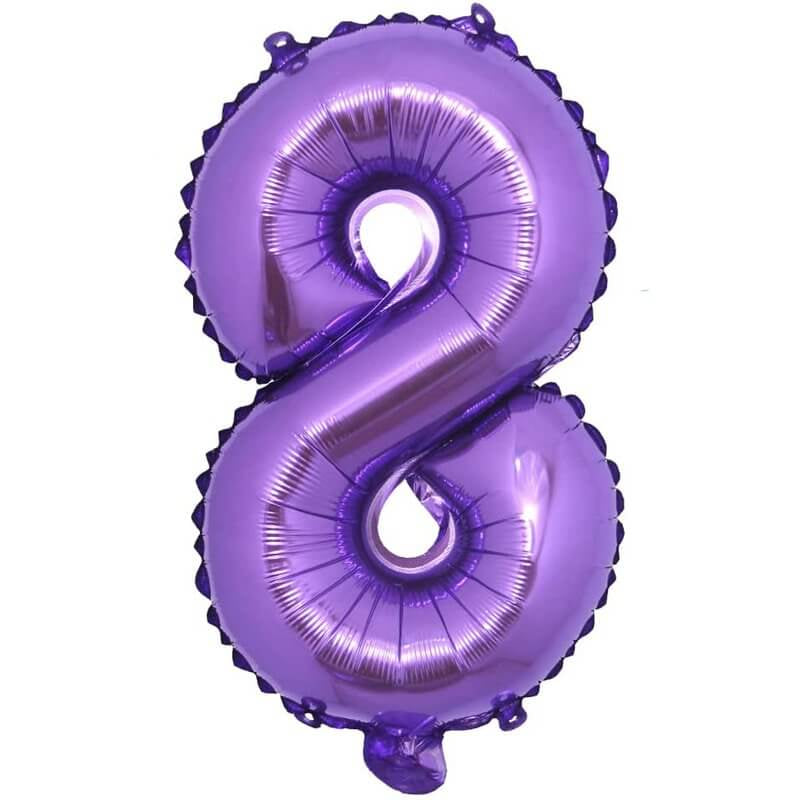 Double Digit Purple 40” Number Balloon Bouquet - Image 8