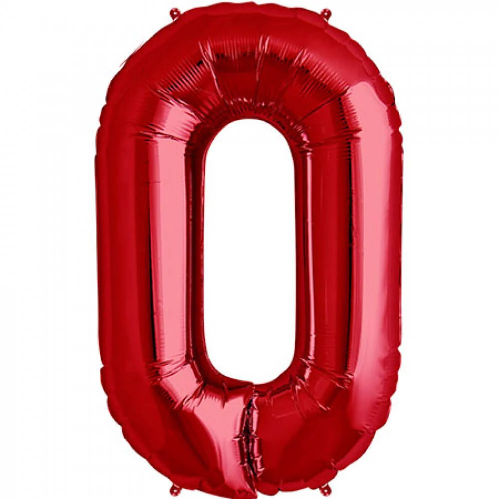 Double Digit Red 40” Number Balloon Bouquet - Image 9