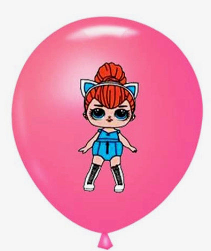 Pack of 5 - LOL Dolls 12 Inch Latex Balloons - Image 2
