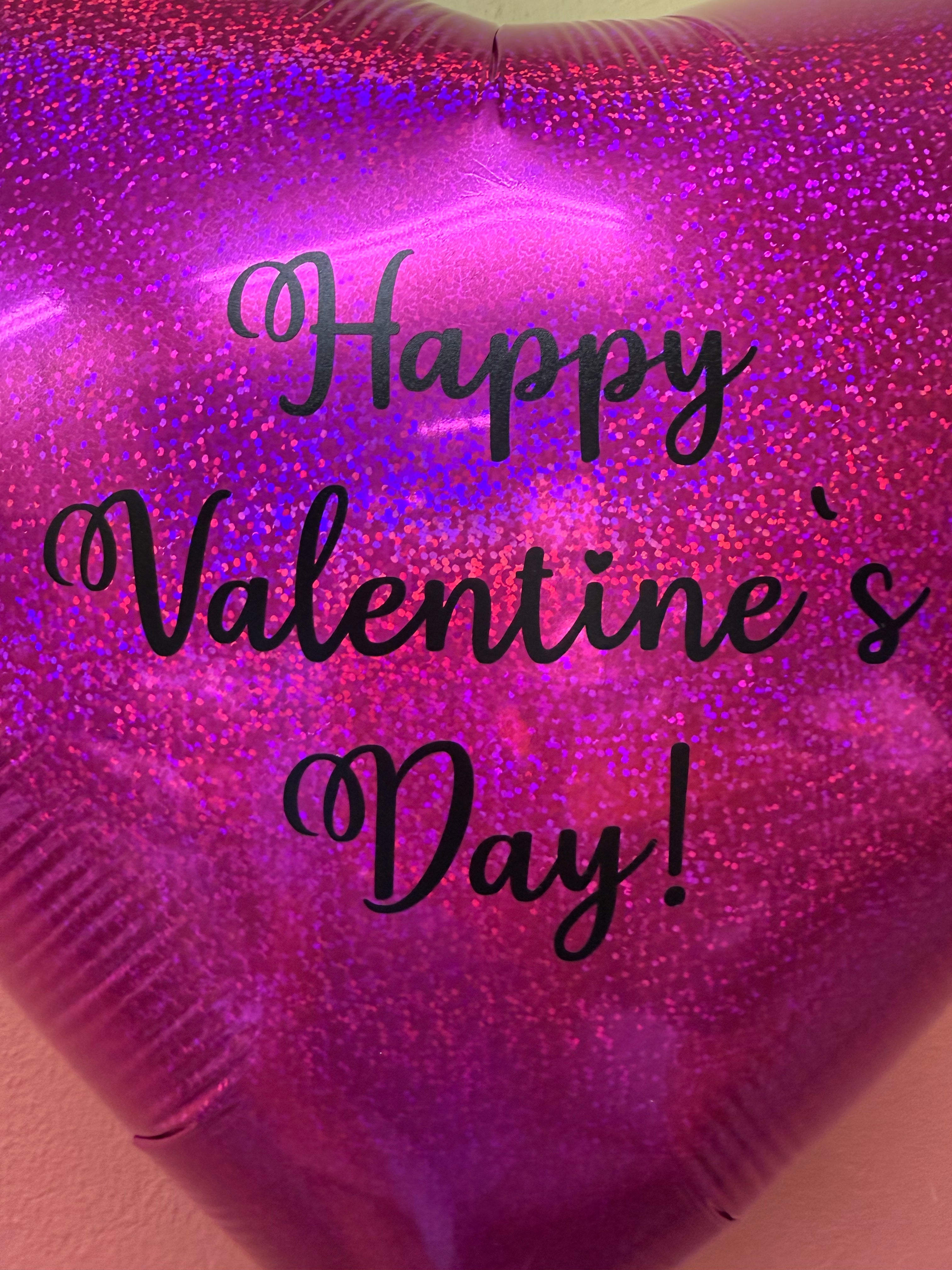 Custom Valentine’s Day 18 Inch Heart Foil Balloon