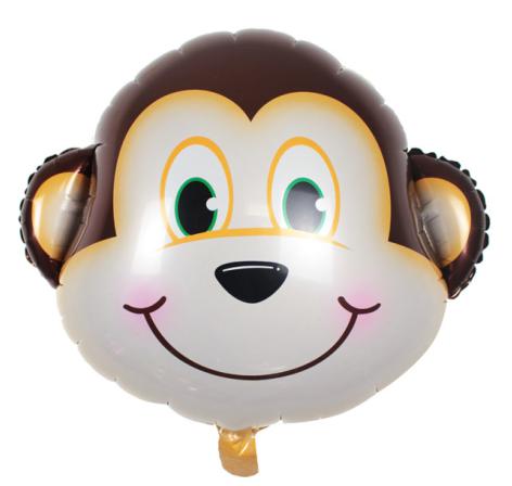 Monkey Head Foil Balloon
