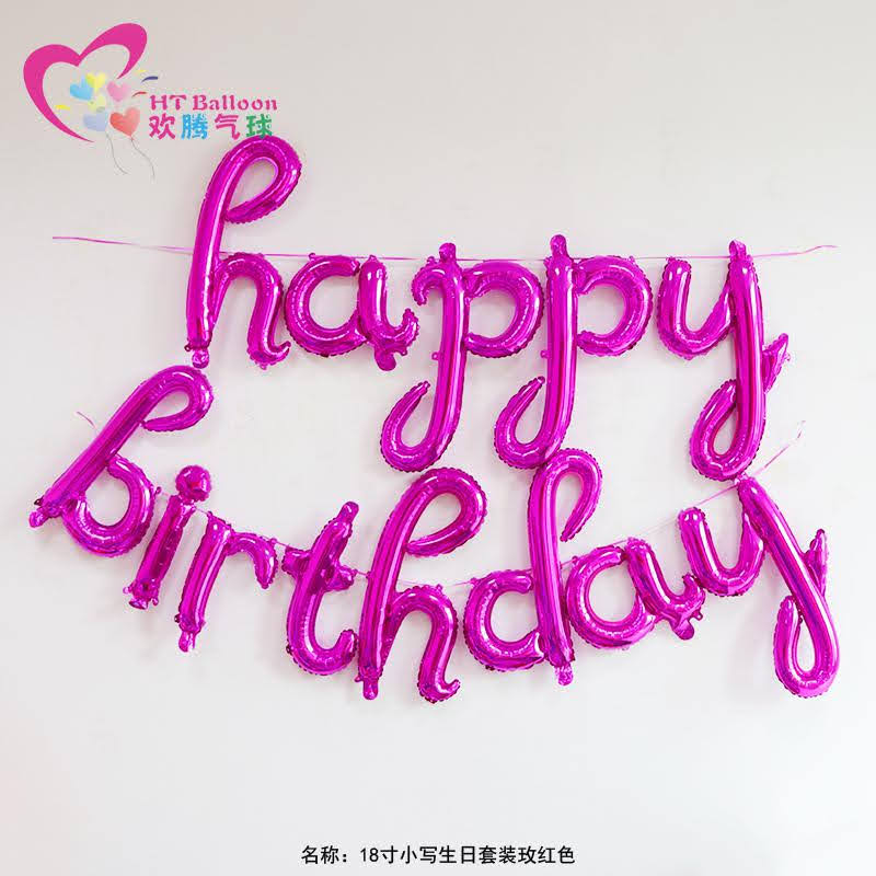 Cursive Handwriting Letters Foil Balloon - Image 2