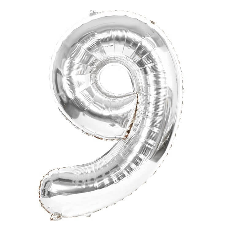 Double Digit Silver 40” Number Balloon Bouquet - Image 10