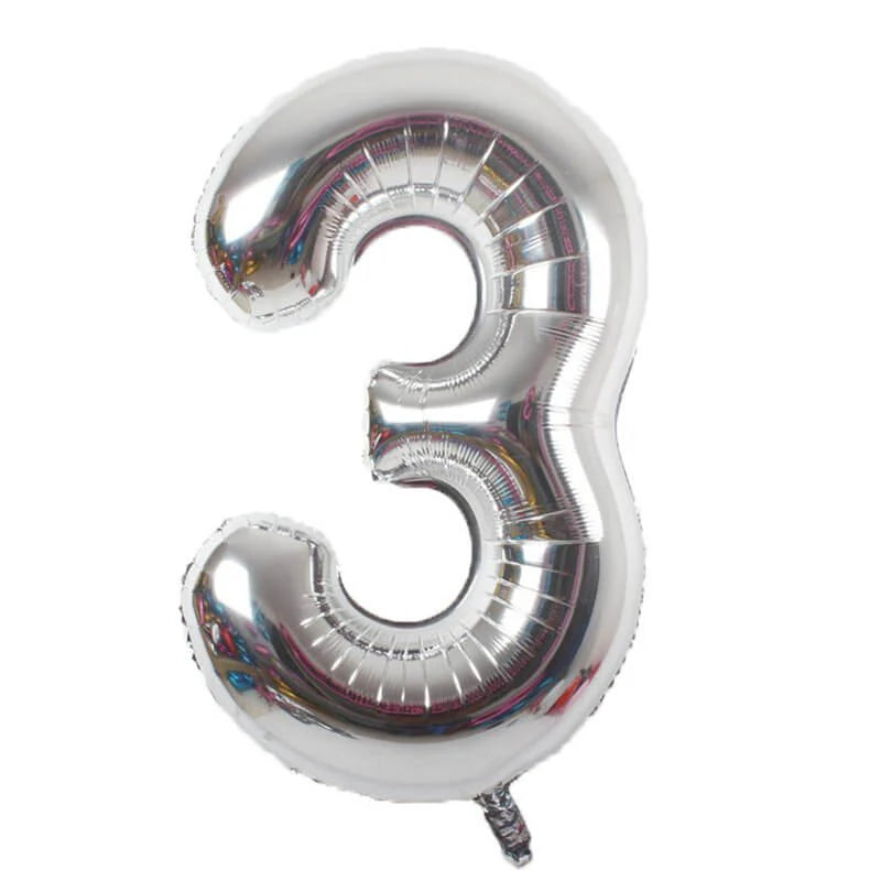 Number 3 16” Foil Balloon - Image 3