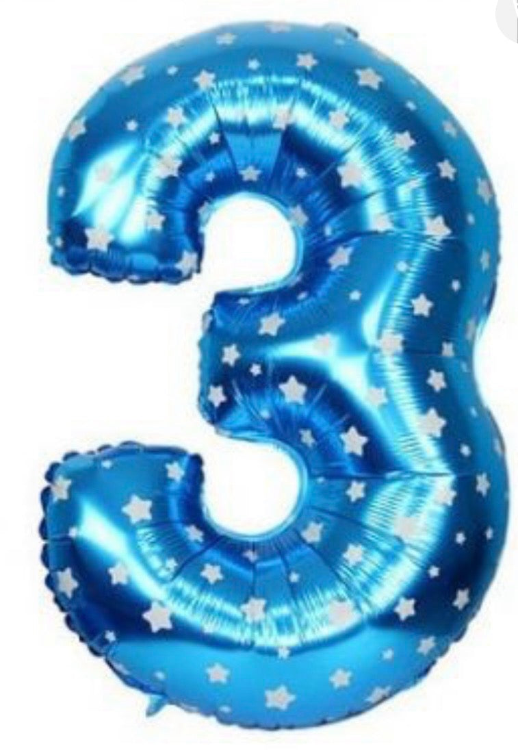 Number 3 16” Foil Balloon - Image 2