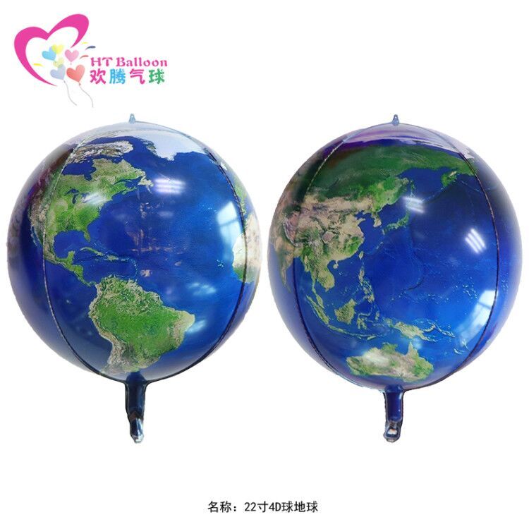 3D Earth Globe Foil Balloon