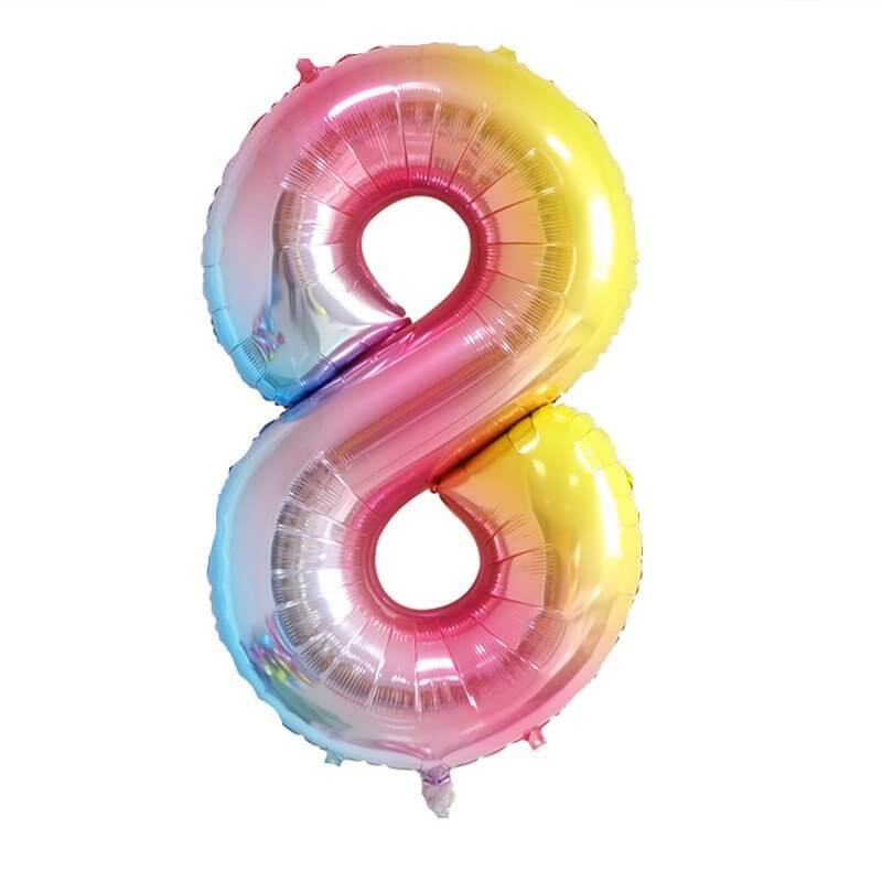 Single Digit Ombré 32” Number Balloon Display - Image 5