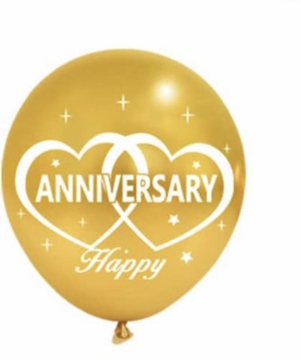 Happy Anniversary 12 Inch Latex Balloon