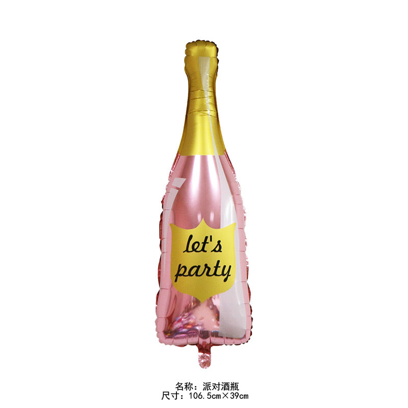 Champagne Bottle Foil Balloon - Image 2