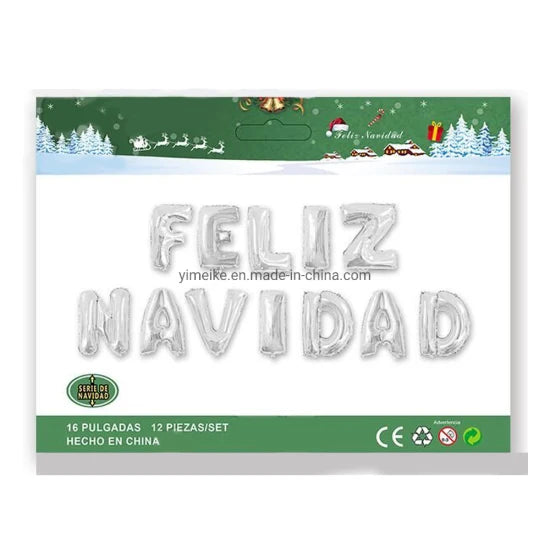 Feliz Navidad Letter Foil Balloon - Image 2