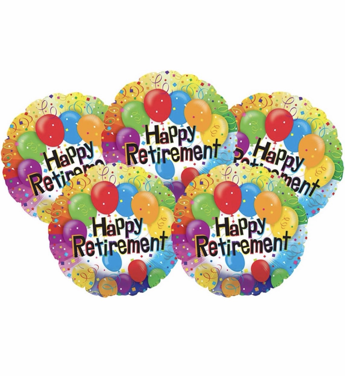 Happy Retirement 18 Inch Round Foil Balloon